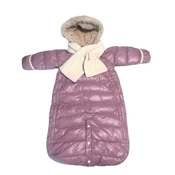 7 A.M. Enfant Doudoune One-Piece Snowsuit Bunting Sz 6-12 Months